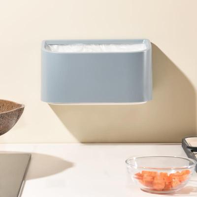 直销新款壁挂斜口垃圾桶厨余厕所敞开式无盖垃圾桶悬挂式免打孔杂