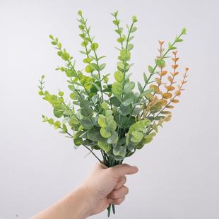 尤加利INS金钱叶仿真花装 直销新款 饰家庭婚庆手捧花植物墙假花MW2
