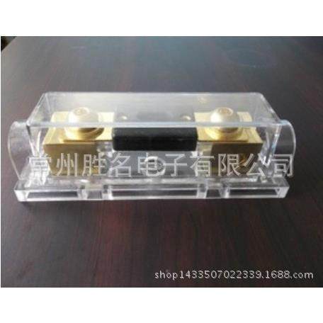 直销新款汽车音响改装12V电源线功放低音炮纯铜一出一保险胆丝管