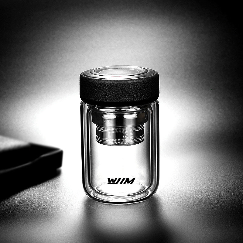 WJIM高硼硅居家办公双层玻璃杯