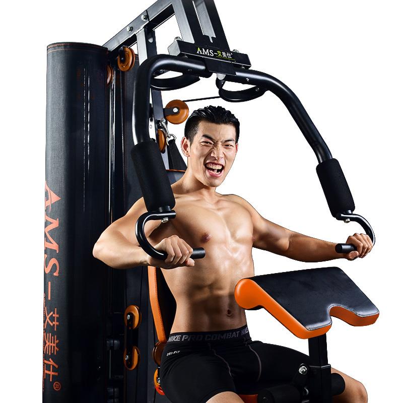 直销新款综合训练器单人站健身器材套装组合家用大型力量器械45kg