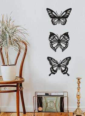 直销新款新款金属蝴蝶镂空墙饰创意家居铁艺装饰品春天铁艺蝴蝶镂