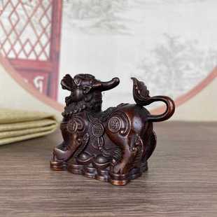 仿古铜茶宠金钱麒麟茶桌茶盘茶台茶具饰品客厅办公室貔貅 直销新款