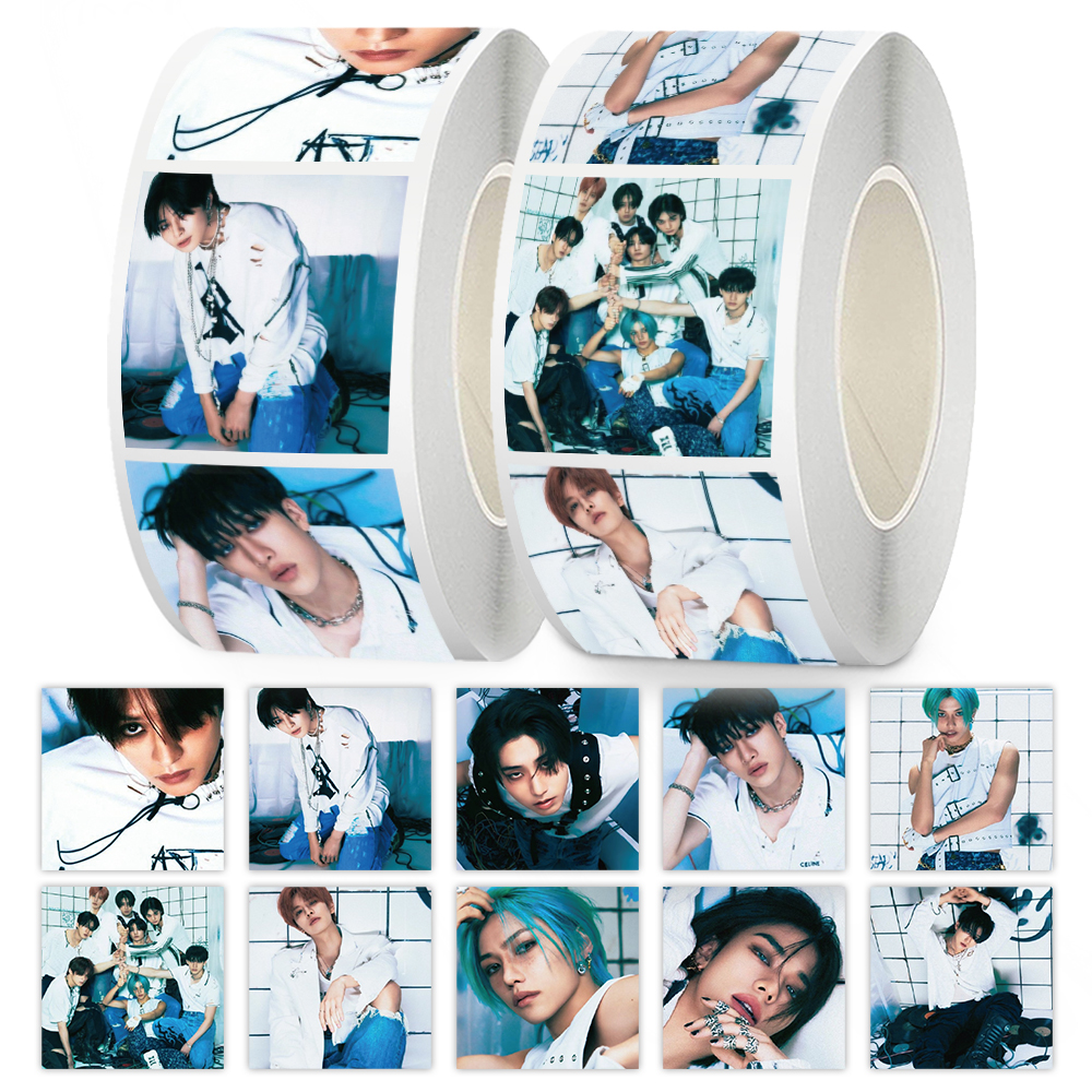 1000贴韩国男团StrayKids卷卷贴纸高颜值偶像周边帅照应援贴画