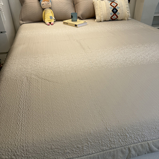 正官旗夏季提花星空卡其凉感冰凉席床笠三件套A类母婴级加厚床席.