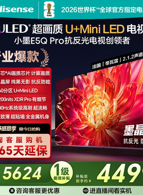 海信小墨E5Q Pro 65英寸超画质U+MiniLED墨晶屏 电视机E5NPRO升级