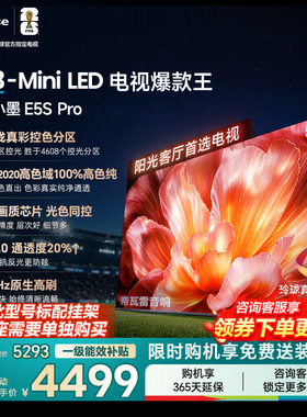海信电视小墨55E5S Pro RGB-MiniLED玲珑真彩 墨晶屏E5QPRO升级