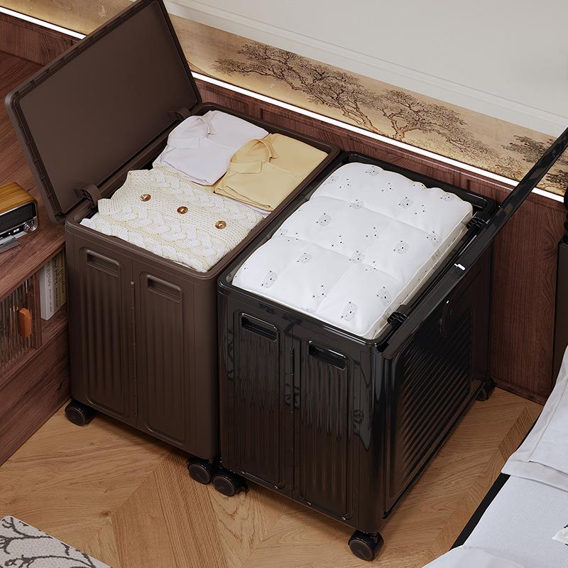 用卧室被褥616-619衣服特大收纳箱中古风家号加厚整理箱多功能物