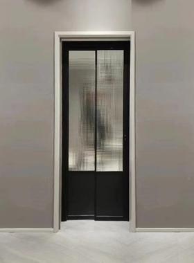 间极窄小型pd折叠门小型户舍现代简约卫生推拉PIQ门公寓宿浴室移