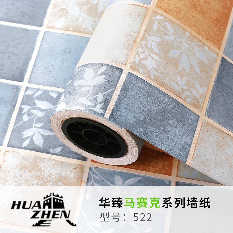 浴贴室加贴纸厚678厨房防油壁纸自粘防水墙纸马赛手克卫生间墙洗