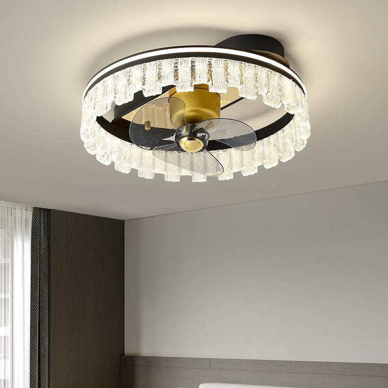 风扇灯202新款客简厅吸意43823顶灯式现代约大气轻奢吊扇餐5厅卧