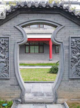 砖雕仿古青砖中式古3四合院雕围建墙装饰7*12浮0TY-SC370cm梅兰竹