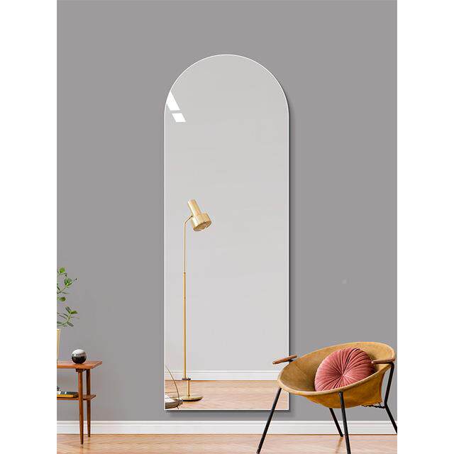 无全身镜836穿衣粘卫生间贴镜服装店家用试衣墙镜框卧室椭圆自镜