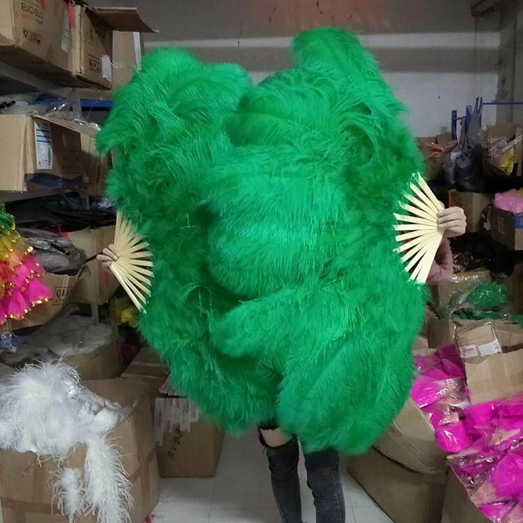 羽毛扇鸵折鸟毛扇子肚皮子舞蹈FEY蹦迪吧表演演唱会酒道具羽毛扇