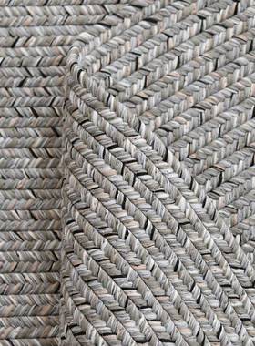 手工垫无胶编织地毯客厅几沙现轻奢茶IUO椭圆形家用卧室房间地垫