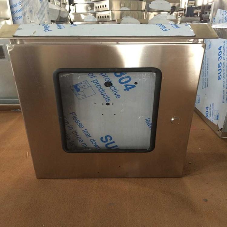 不锈钢电箱0门4不锈钢3DYN双控制箱带视窗配电箱带观察窗控制箱