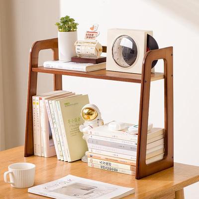 简易桌架上书架学生宿舍桌面173台面收纳办公桌层实木多置物架层