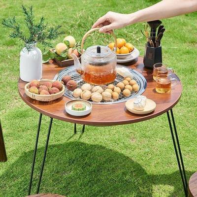 围炉煮茶的炉户外露营桌子木炭烧烤炉家用多功能无烟烤肉架取暖炉