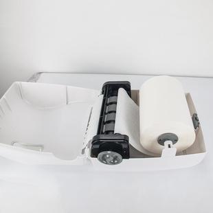 酒418店浴室半自生机动切卫间大纸卷擦手纸巾架