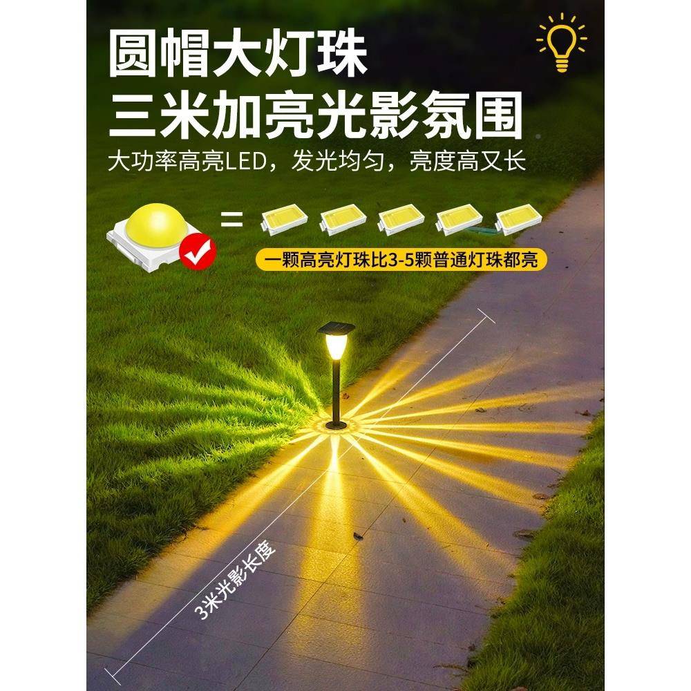 太阳能装户外灯庭院花影园布置饰草BQV坪地插光小路led式小夜灯
