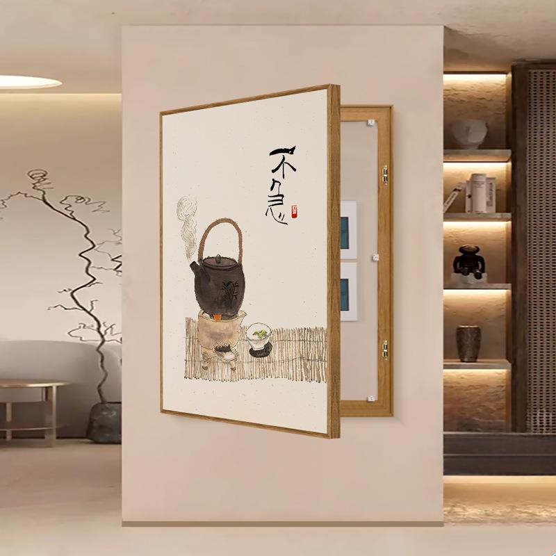 一碗烟火电表箱装饰画新电中式餐厅配箱BQX062BQ遮拉挡推画总控开图片