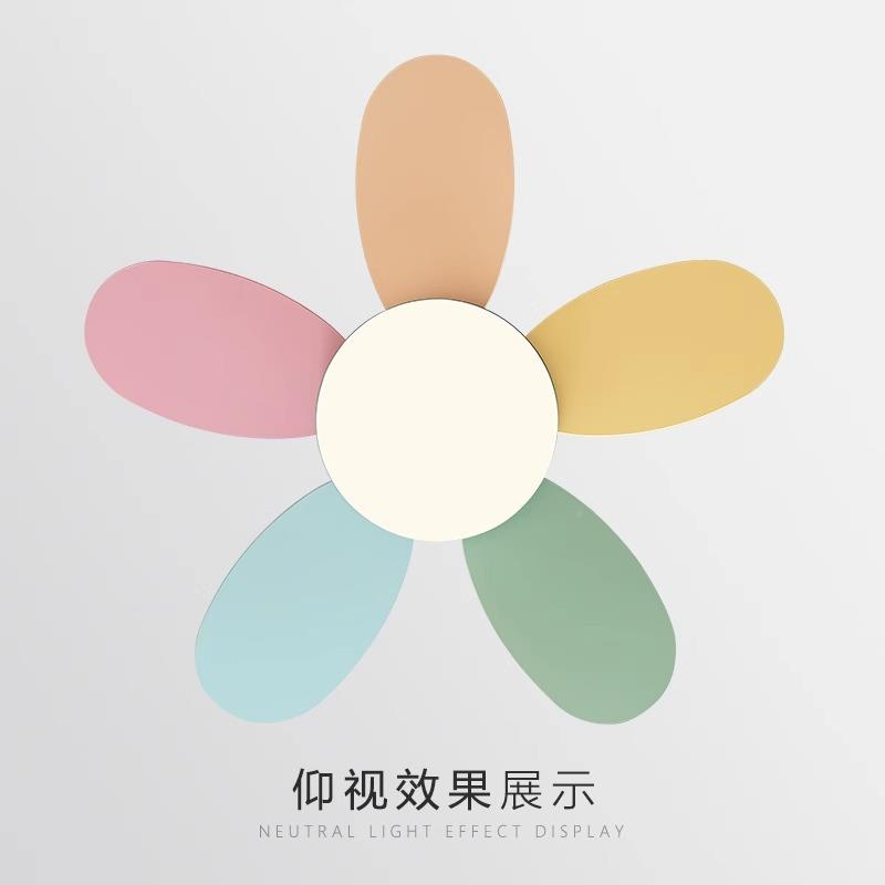 202扇5新餐款卧室灯风扇422一体吊灯厅吸顶吊灯带电扇灯儿童房风