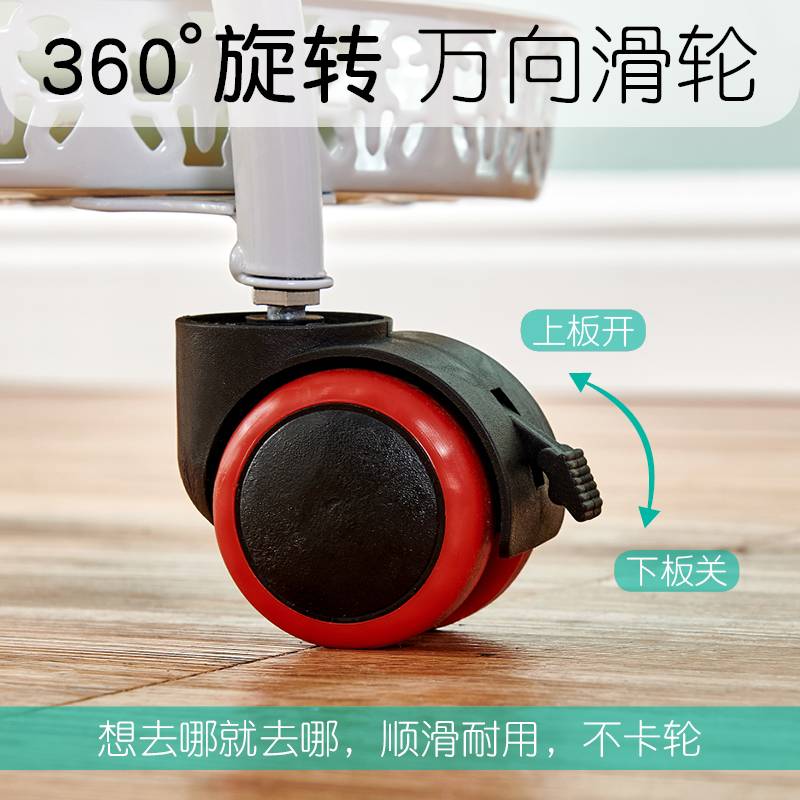 花架置物架铁艺多层带轮落地式绿萝花盆架客厅阳台心形花架子媛洛