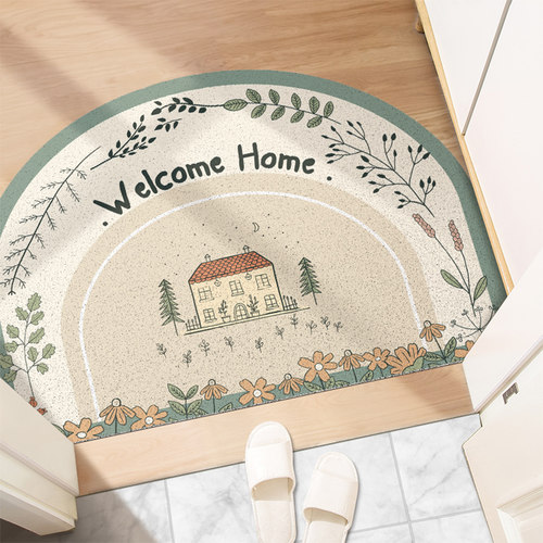 入户门地垫进门垫子可裁剪网红丝圈门垫门口踩脚垫PVC防滑可擦洗