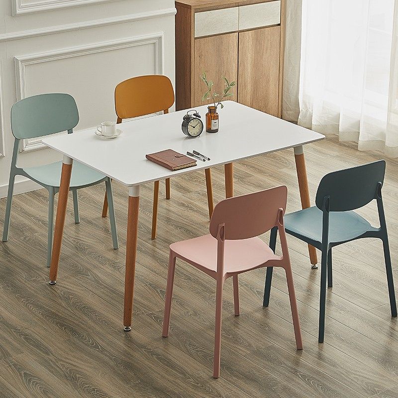 简约休闲奶茶店咖啡厅洽谈桌椅组合家用一桌四椅阳台接待小圆桌子