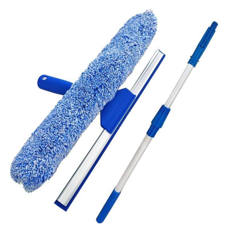 玻璃抹水器双功能擦窗器刮擦一体伸缩高处伸缩擦窗户清洁专用工具