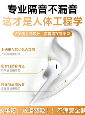 自营】有线耳机圆孔13专用12typec入耳式11扁头高音质久戴不痛M