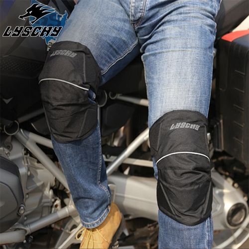 雷翅摩托车护膝男夏季骑行膝盖防摔四季防风骑车护腿内置CE护具女