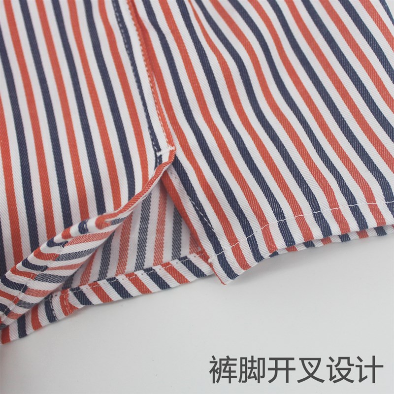 阿罗裤男士纯棉宽松加大码平角内裤潮居家棉布短睡裤四角裤头裤衩