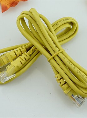 50条一包网络跳线成品机房黄色灰色8芯短网线带水晶U头1/1.5米