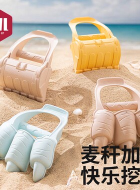 儿童沙滩玩具宝宝l海边玩沙土恐龙挖沙爪挖土机铲子玩沙子工具套