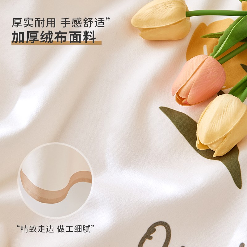 美式绒布门帘免打孔家用卧室隔断帘空调防风帘厨房卫生间遮挡帘子