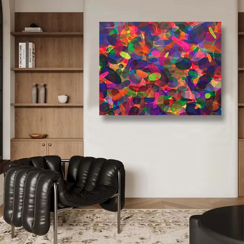 黄宇兴生命气泡波普艺术潮流装饰画彩色抽象客厅餐厅背景墙挂画