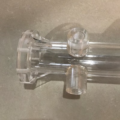 新款圆柱形有机玻璃管 锥形漏斗 螺纹加工 亚克力定制