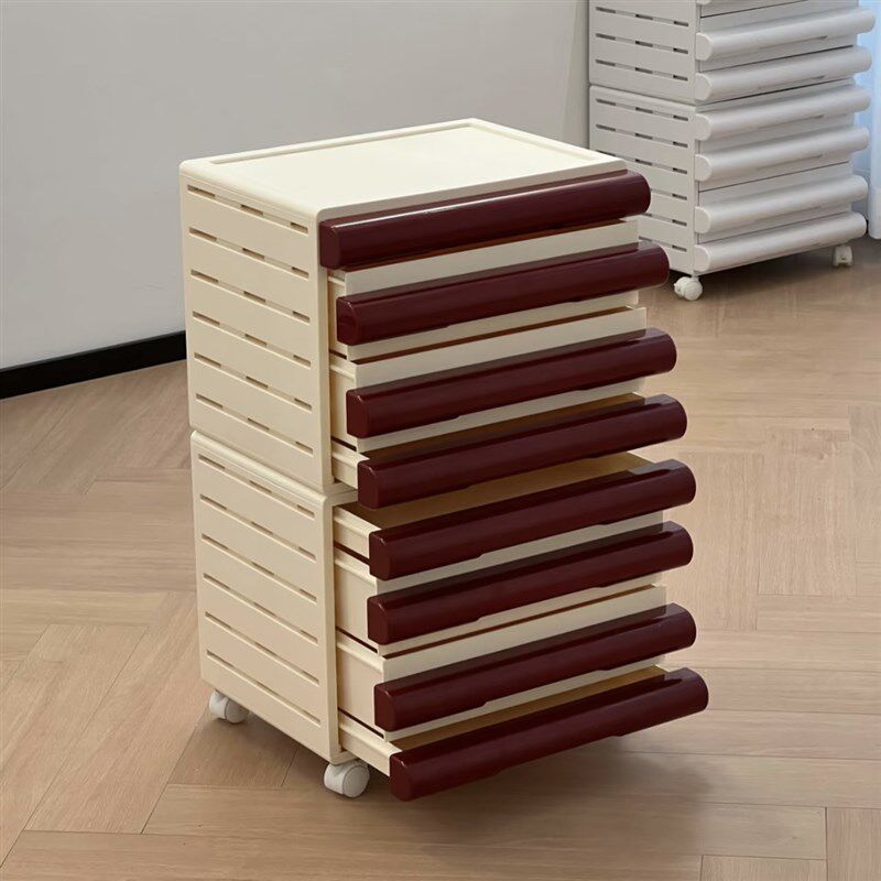 文件收纳柜可移动j床头柜护肤品口红收纳置物架桌下抽屉式整理储