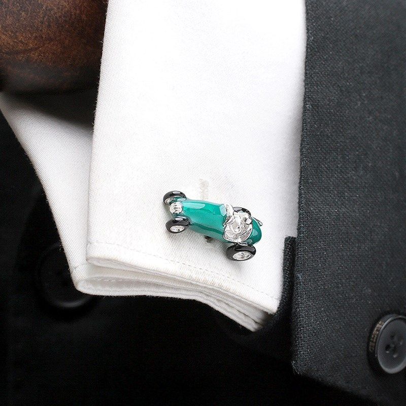 柜上2000!六月男人 手工制法式袖扣男士袖钉衬衫袖口扣 50赛车