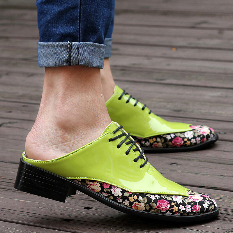 夏季凉鞋男士拖鞋男韩版潮拖鞋包头透气半拖鞋懒人皮鞋厚底高跟鞋