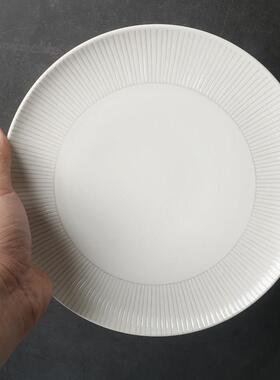 RD孤品】ED系列家用盘子【高端新骨瓷】创意西餐陶瓷牛排餐具盘子