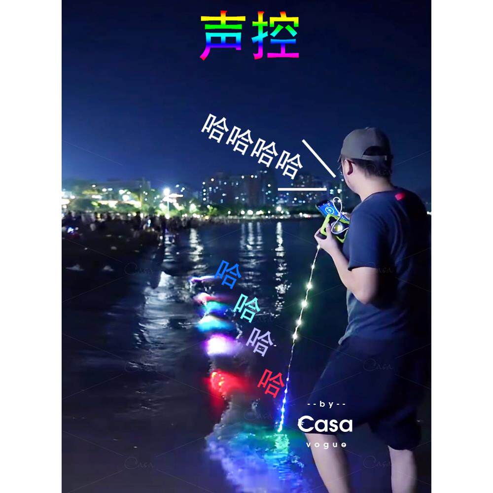 声控智能户外防水大气灯抖音网红Led小彩灯闪烁串灯梦幻房间Casag