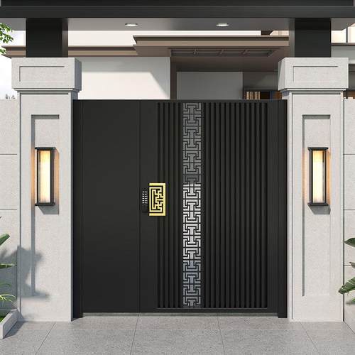 庭院大门别墅庭院门铁门庭院门铝合金庭院门农村自建房大门