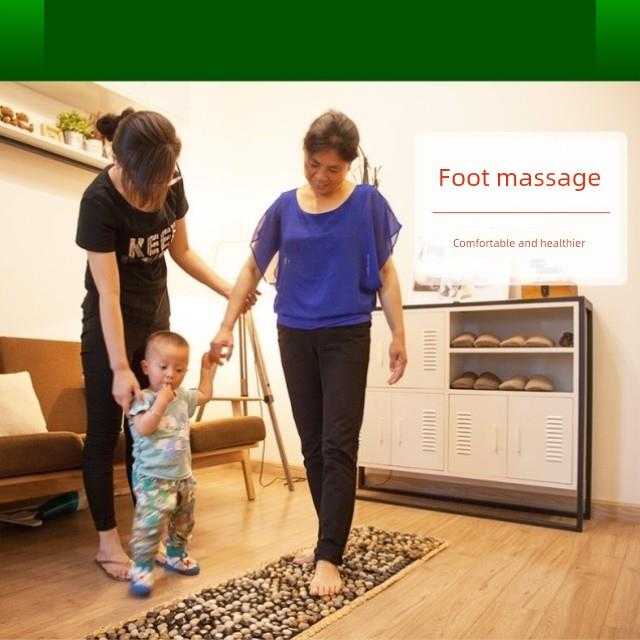 鹅软石雨花石足垫鹅卵石足底按摩垫石子路脚垫按摩器石头指压板