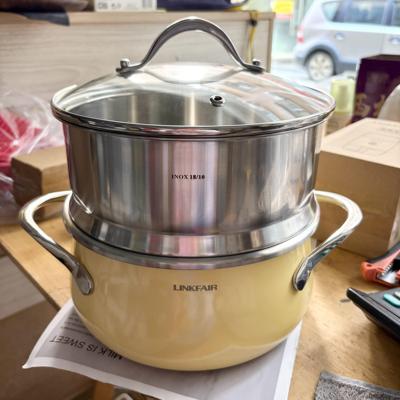 凌丰玲珑压力锅可以用德国INOX加厚深304不锈钢蒸笼蒸架蒸笼20cm