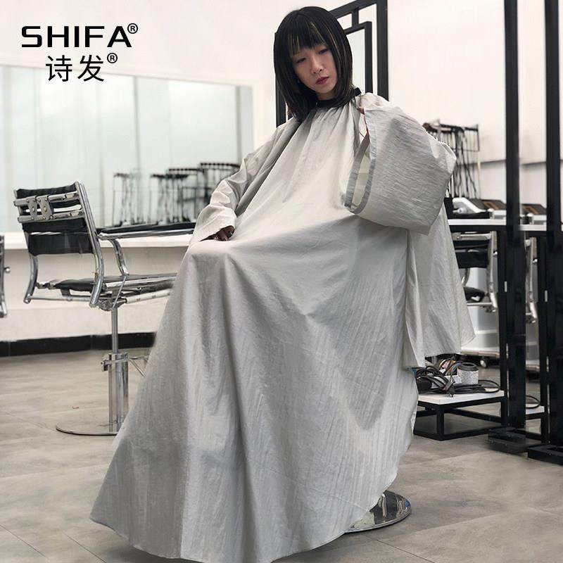 加长带袖理发店围布发廊专业高档潮剪发烫染美发店围布不沾发网红,婴童用品,理发围布,淘宝优惠券,粉丝福利购,淘宝优惠卷