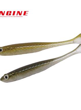 ENGINE日本引擎小真鱼t尾鱼铅头钩软饵翘嘴鲈鱼鳜鱼软虫路亚假饵