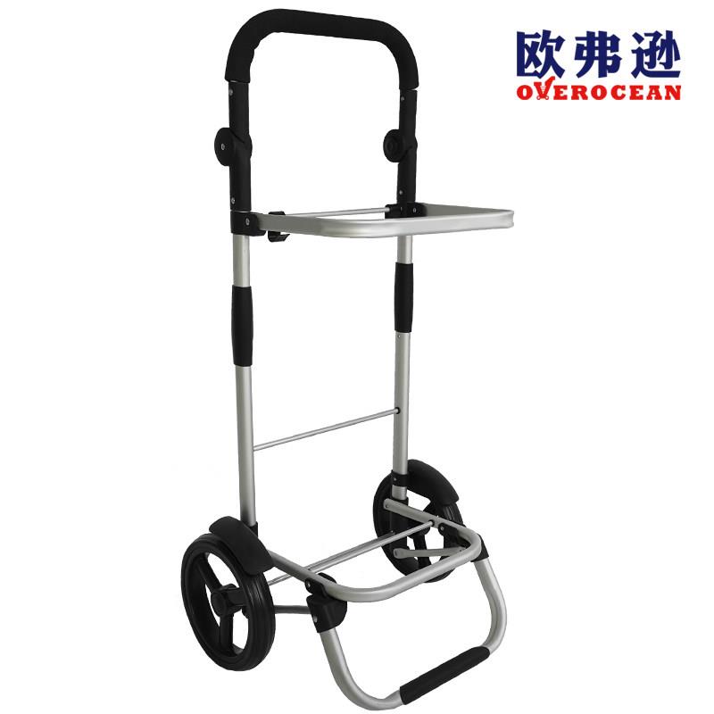 铝合金可折叠购物车架全车可折叠买菜购物拉货小车架全车可折叠