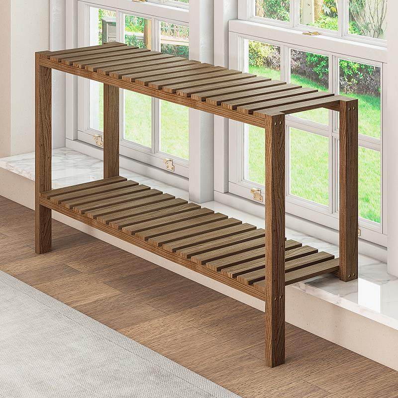 实木花架多肉花盆架落地加宽阳台窗台置物架盆栽架子客厅特价定做